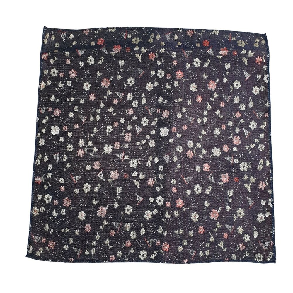 Pocket Square Silk Formal Blue Red White Floral Accessory Suit Wedding Prom Gift